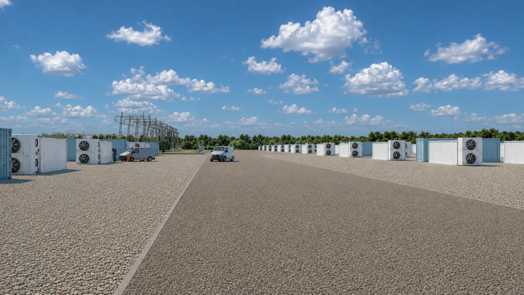Rendering del progetto BESS Campitello